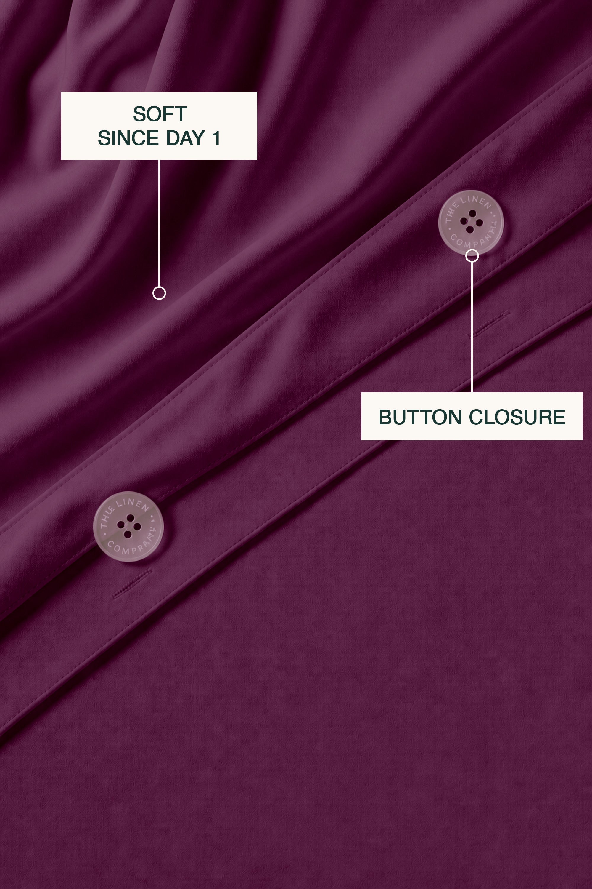T200 Plum Duvet Cover Set – view 2