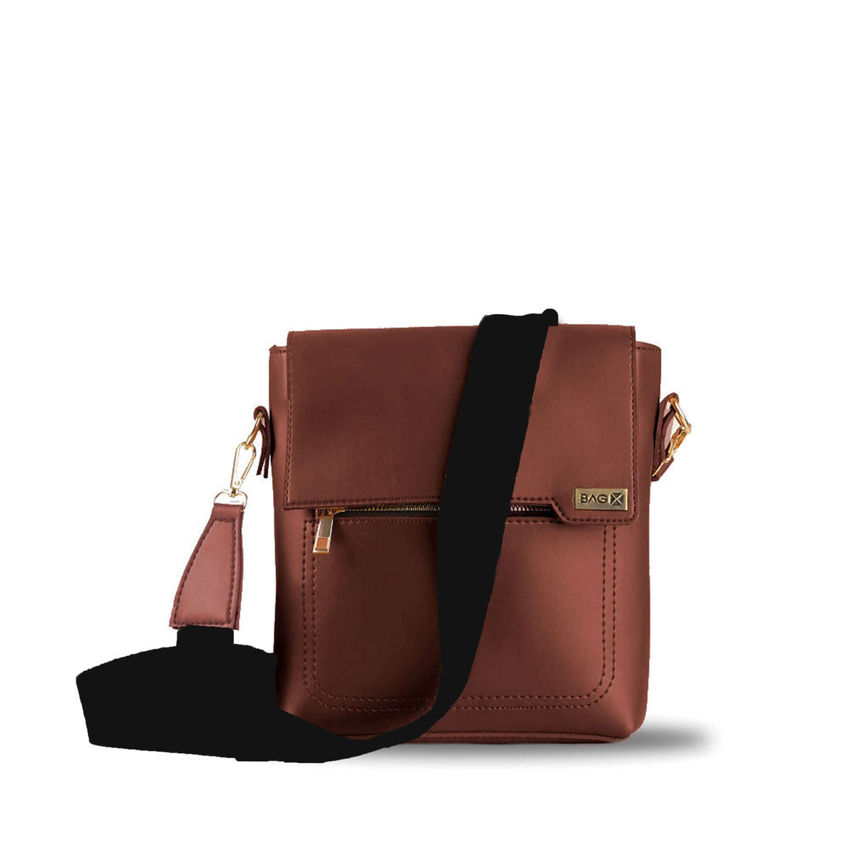 Quest Choco women's crossbody bag in choco by Bag X