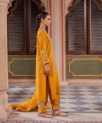 3PC - Embroidered Viscose Suit - Kross Kulture
