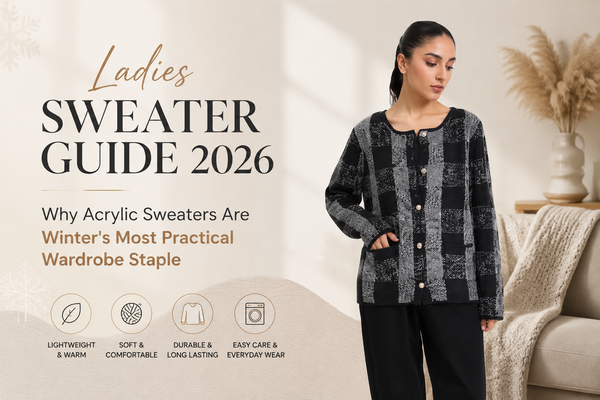 Ladies Sweater Guide 2026: Why Acrylic Sweaters Are Winter's Most Practical Wardrobe Staple