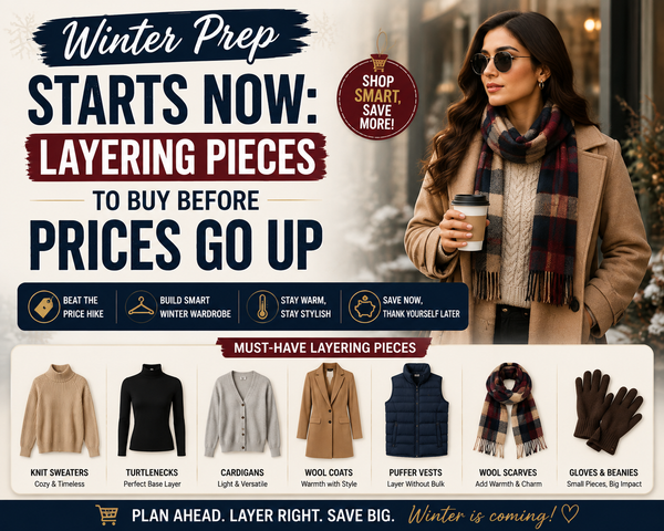 Winter Prep Starts Now: Layering Pieces to Buy Before Prices Go Up