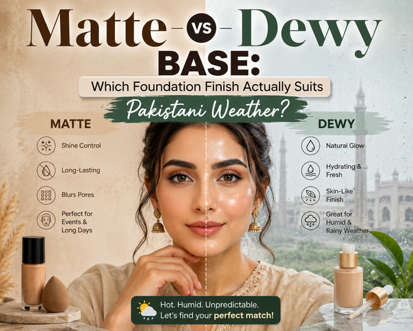 Matte vs Dewy Base: Which Foundation Finish Actually Suits Pakistani Weather?