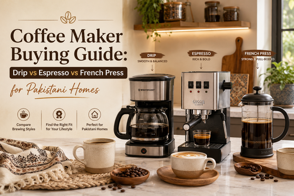 Coffee Maker Buying Guide: Drip vs Espresso vs French Press for Pakistani Homes