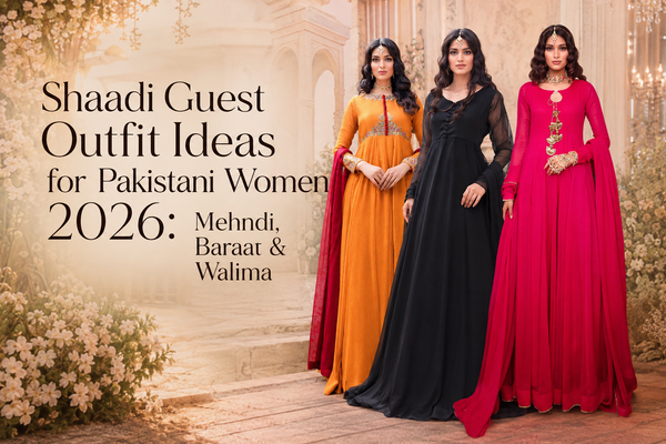 Shaadi Guest Outfit Ideas for Pakistani Women 2026: Mehndi, Baraat &amp; Walima