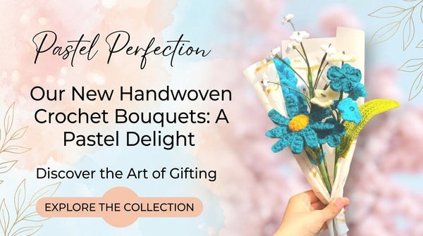 Elevating Your Space with Handmade Crochet Blooms: The "Shades of Blue" Guide