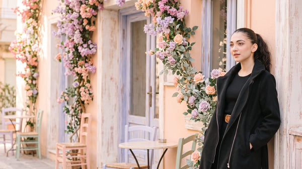 Ladies Belted Long Coat: A Warm, Polished Winter Essential