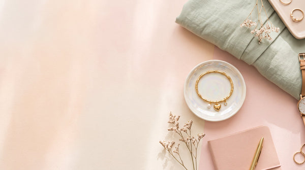 Bamboo Heart Charm: A Waterproof 18K Gold-Plated Bangle for Every Day