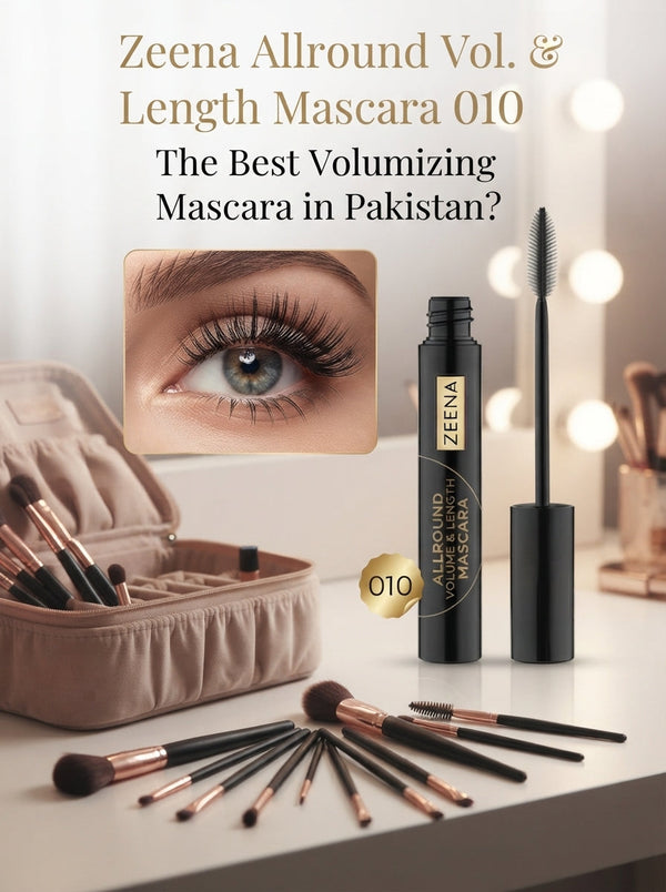 Zeena Allround Vol. &amp; Length Mascara 010 Review: The Best Volumizing Mascara in Pakistan?