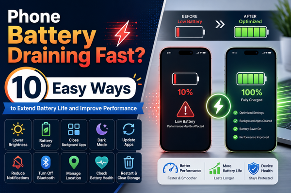 Phone Battery Draining Fast? 10 Easy Ways to Extend Battery Life and Improve Performance