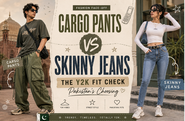 Cargo Pants vs Skinny Jeans: The Y2K Fit Check Pakistan's Choosing