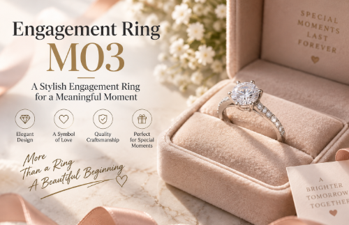 Engagement Ring M03: A Stylish Engagement Ring for a Meaningful Moment