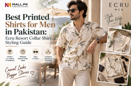 Best Printed Shirts for Men in Pakistan: Ecru Resort Collar Shirt Styling Guide
