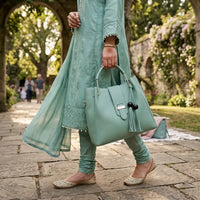 Alexa 3 Pcs Aqua Green women's crossbody bag in green by Bag X