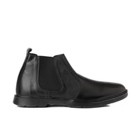 8017-Black Chelsea Boots - DeVogue