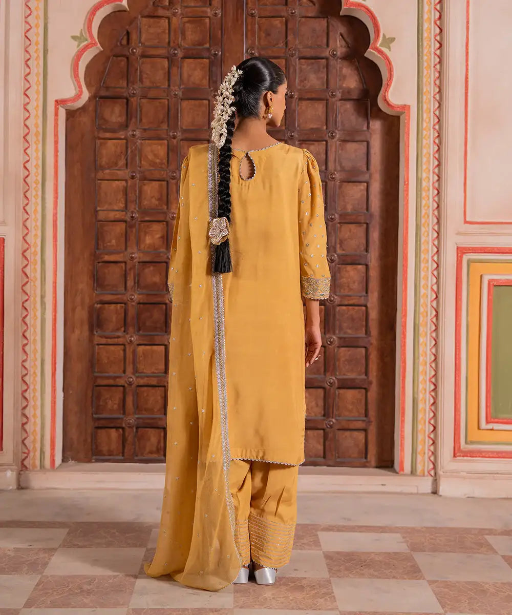 Tuscan Sun With Farshi Shalwar - Kross Kulture 