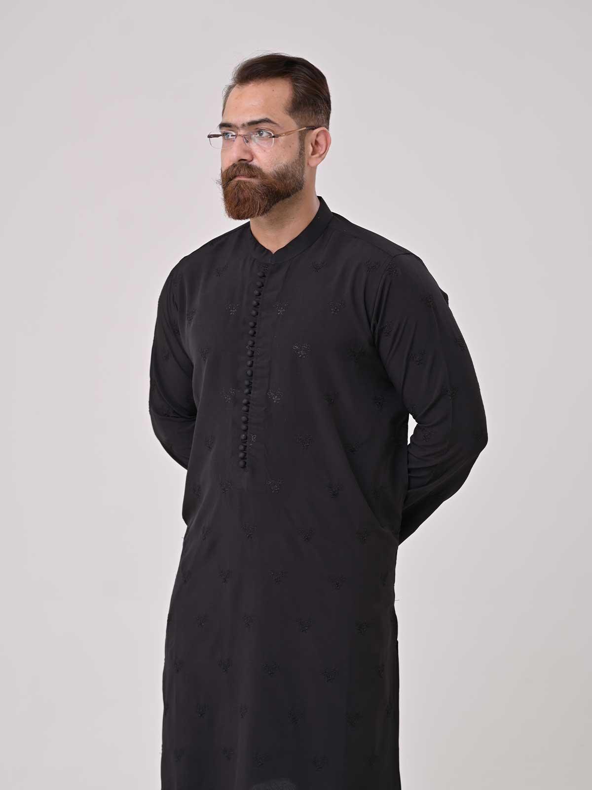 EMBROIDERED LINEN SUIT - Rabazka