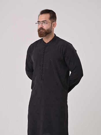 EMBROIDERED LINEN SUIT - Rabazka
