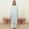 2Pc - Embroidered Self Textured Suit