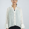 Women Striped Viscose Line T-Shirt