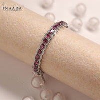 Rhodolite Garnet Bangle