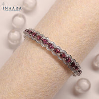 Rhodolite Garnet Bangle