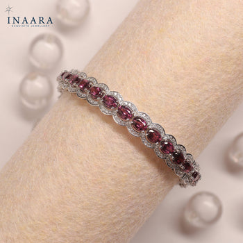 Rhodolite Garnet Bangle