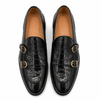 2010-Crocblk Cow Leather Casual Double Monk Style