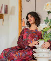 2PC - Digital Printed Silk Lawn Suit - Kross Kulture 