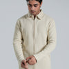 Waffle Grid Zip-Up