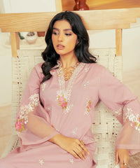 2PC - Embroidered Cotton Silk Suit - Kross Kulture 