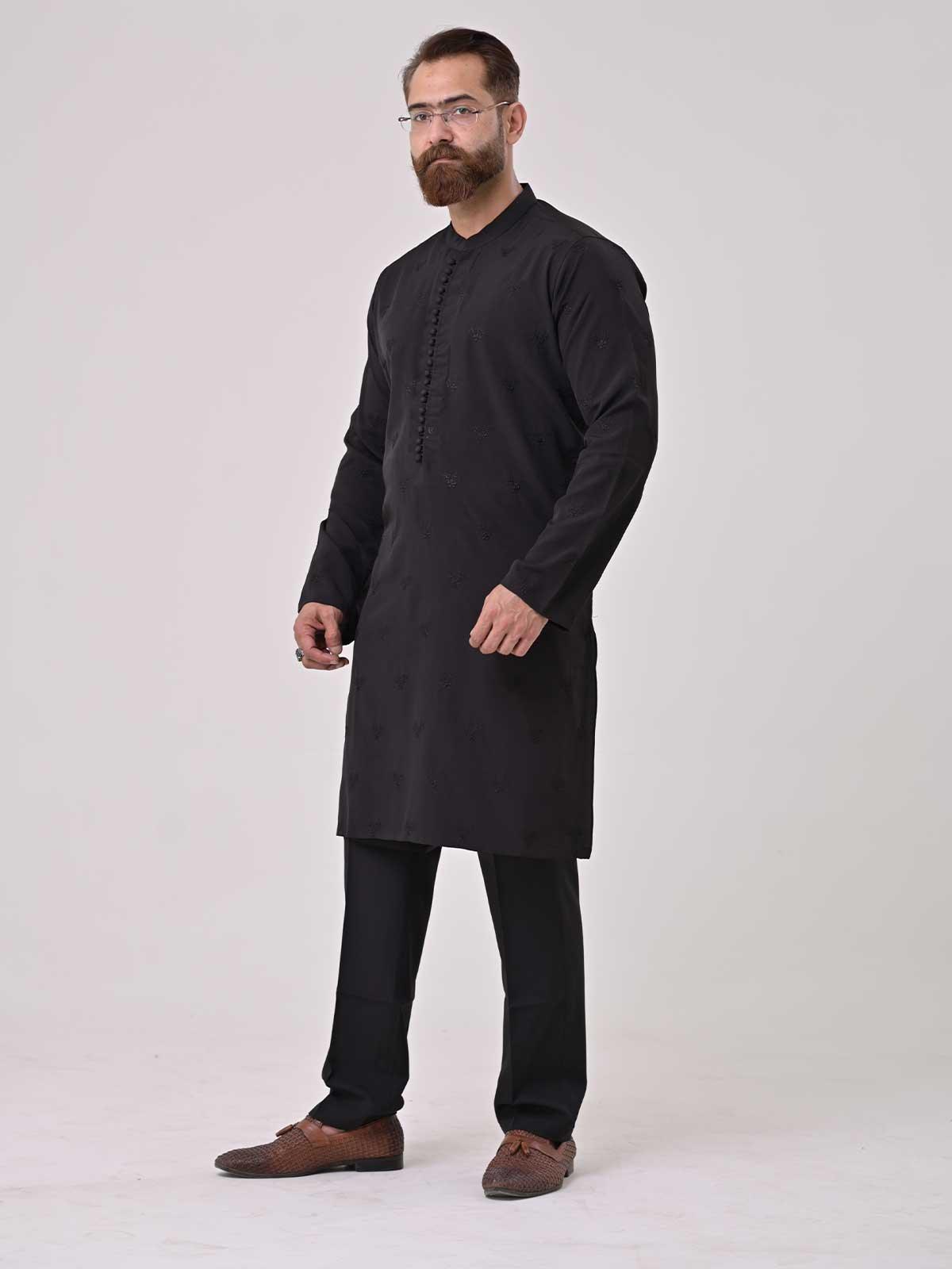 EMBROIDERED LINEN SUIT - Rabazka