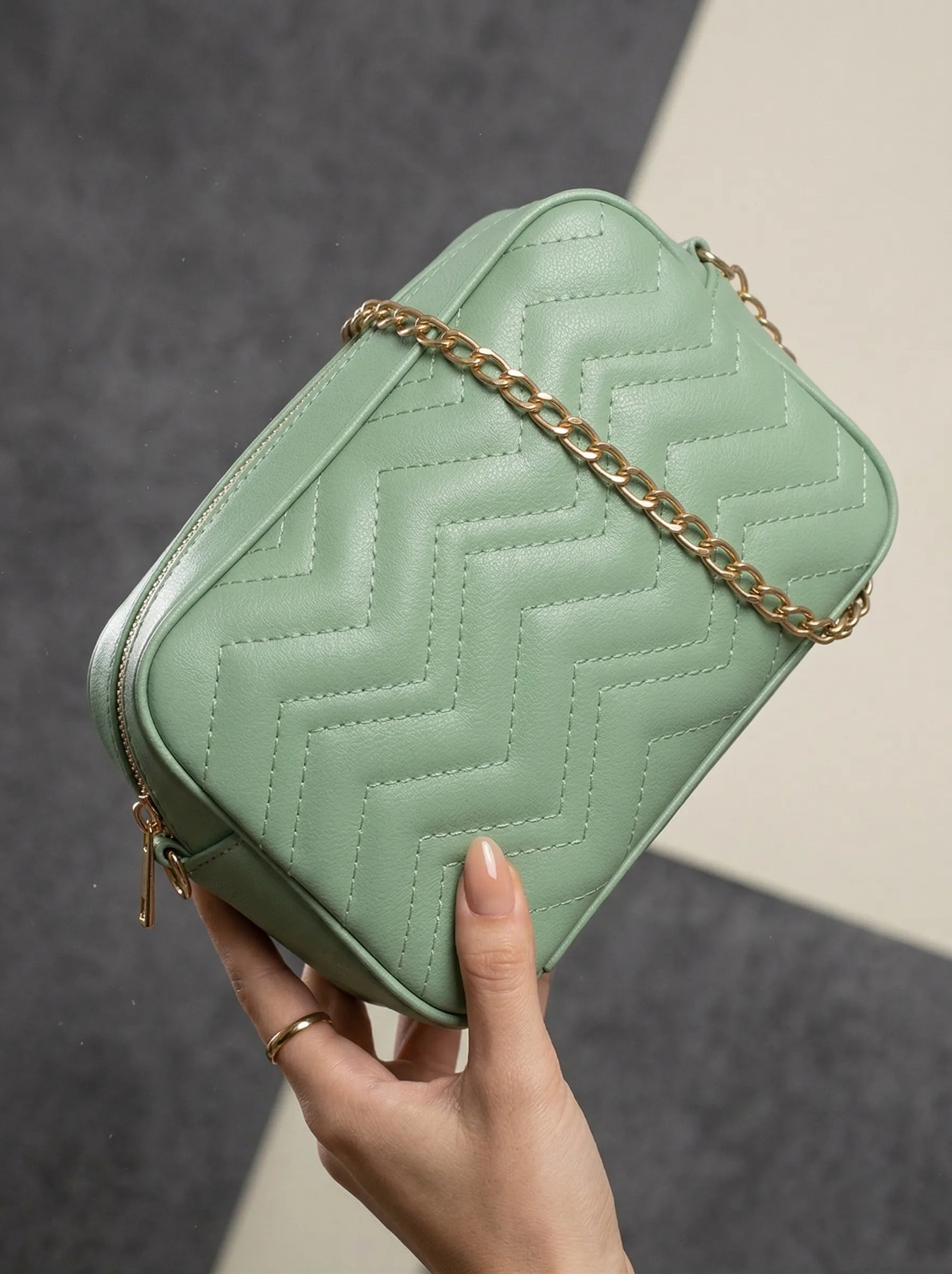 Aura Green women's crossbody bag in green by Bag X