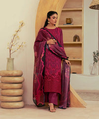 3PC - Embroidered Cambric Suit - Kross Kulture 