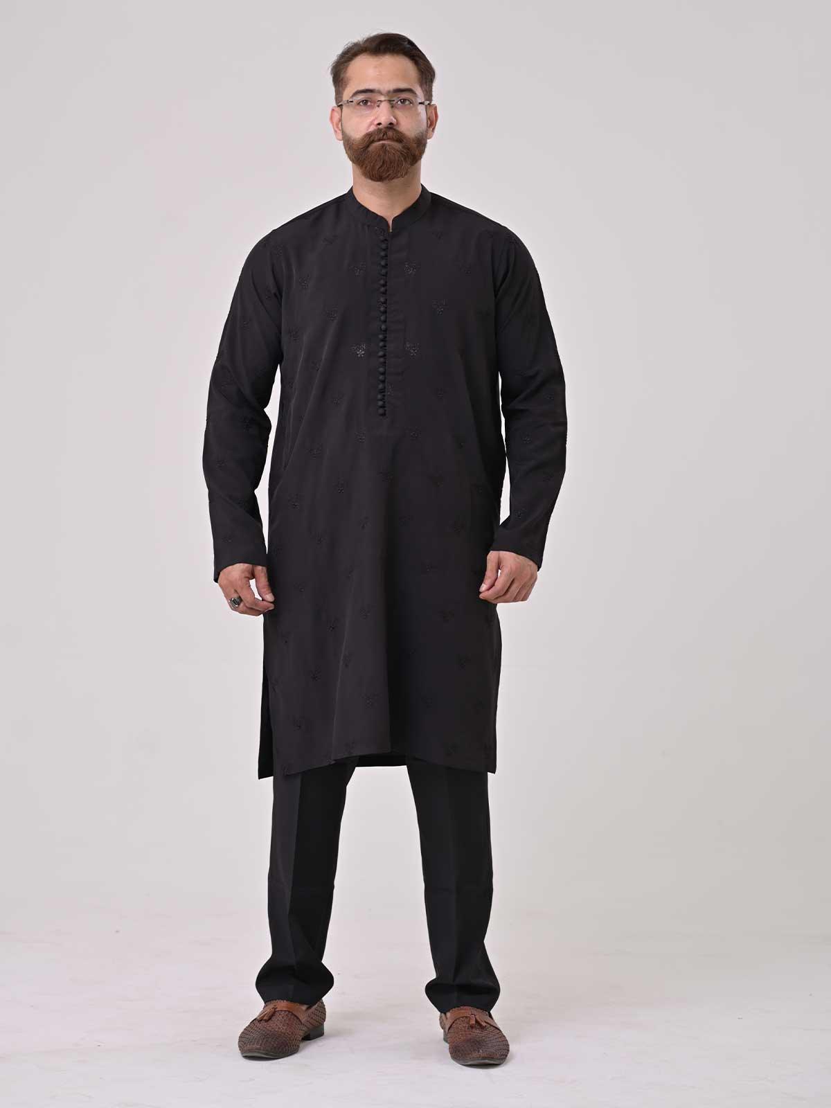 EMBROIDERED LINEN SUIT - Rabazka