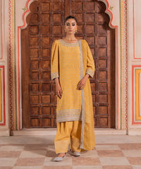Tuscan Sun With Farshi Shalwar - Kross Kulture 