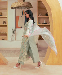 3PC - Embroidered Cambric Suit - Kross Kulture 