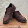Oily Brown Suede Shoes