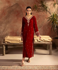 Embroidered Velvet Shirt - Kross Kulture 