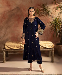 Embroidered Velvet Shirt - Kross Kulture 