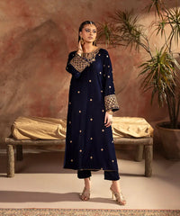 Embroidered Velvet Shirt - Kross Kulture 
