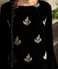 Embroidered Velvet Shirt - Kross Kulture 