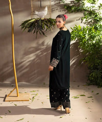 2PC - Embroidered Velvet Suit - Kross Kulture 