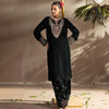2Pc - Embroidered Velvet Suit