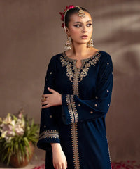 Embroidered Velvet Shirt - Kross Kulture 