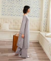 2PC - Embroidered Cotton Silk - Kross Kulture 