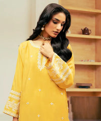 2PC - Embroidered Cotton Silk Suit - Kross Kulture 