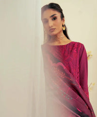 3PC - Embroidered Cambric Suit - Kross Kulture 