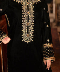 Embroidered Velvet Shirt - Kross Kulture 