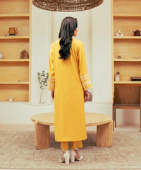 2PC - Embroidered Cotton Silk Suit - Kross Kulture 