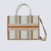 Striped Canvas Tote Bag